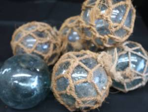 JAPANESE GLASS FISHING FLOATS.