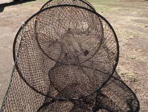 VINTAGE FISHING HOOP NET