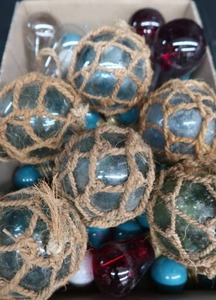 JAPANESE GLASS FISHING FLOATS.
