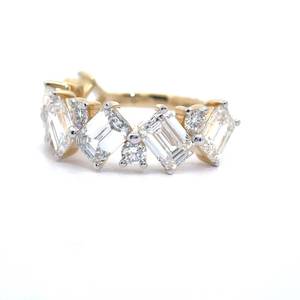 NEW! 5 Carat Diamond Baguette Icicle Stacking Ring in 14k Yellow Gold *VIDEO*