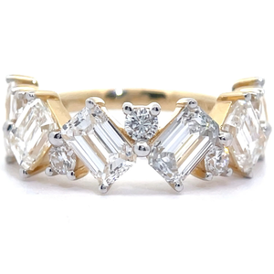 NEW! 5 Carat Diamond Baguette Icicle Stacking Ring in 14k Yellow Gold *VIDEO*