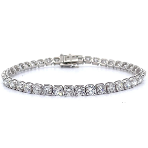 Stunning Large 10 Carat Diamond Tennis Bracelet Retail $4,995 VIDEO