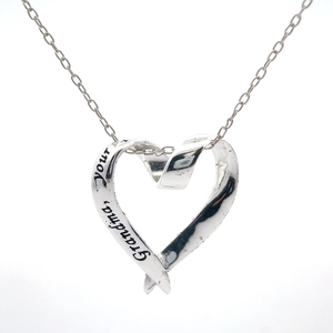 Estate Grandma, Your Love is a Blessing Twisted Heart Pendant Necklace VIDEO