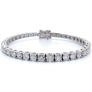11.52 Carat Natural Diamond Bracelet in 14K White Gold $45,790 Appraisal Included VIDEO