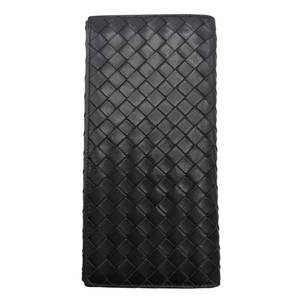 Bottega Veneta Black Intrecciato Leather Long Wallet Pre-Owned Retail $900