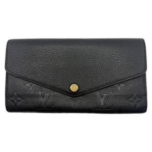 Louis Vuitton Black Empreinte Leather Sarah Wallet Pre-Owned Retail $1,050