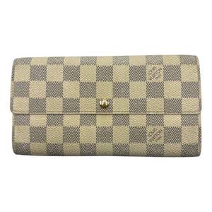 Louis Vuitton Damier Azur Sarah Wallet Pre-Owned Retail $780