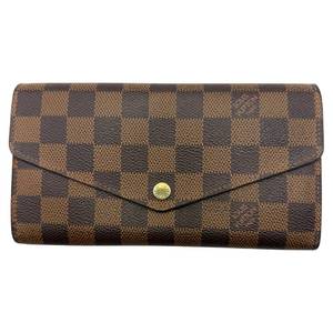 Louis Vuitton Damier Ebene Sarah Wallet Pre-Owned Retail $780