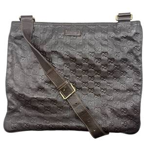 Gucci Brown Guccissima Leather Crossbody Bag Pre-Owned Retail $950