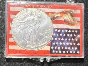 2022 AMERICAN SILVER EAGLE 1 TROY OZ .999 FINE SILVER IN CASE