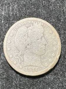 1915-D US BARBER QUARTER