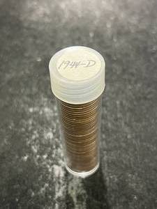 ROLL OF 50 US 1944-D WHEAT CENTS