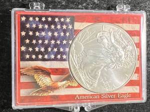 2011 AMERICAN SILVER EAGLE 1 TROY OZ .999 FINE SILVER IN CASE