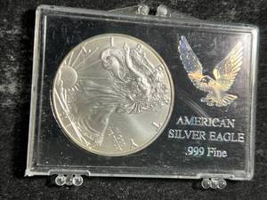 2018 AMERICAN SILVER EAGLE 1 TROY OZ .999 FINE SILVER IN CASE