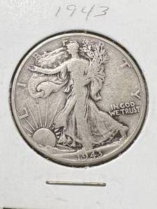 1943 US WALKING LIBERTY HALF DOLLAR