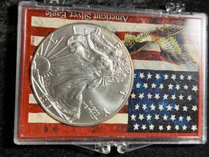 2016 AMERICAN SILVER EAGLE 1 TROY OZ .999 FINE SILVER IN CASE