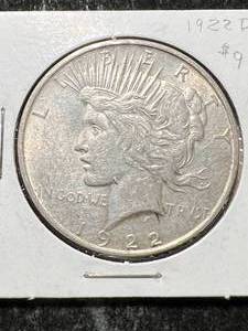 1922-D US PEACE SILVER DOLLAR