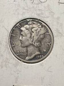1940-D US MERCURY DIME