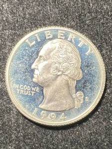 1994-S US PROOF SILVER WASHINGTON QUARTER