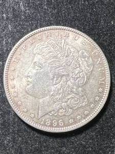 1896 US MORGAN SILVER DOLLAR