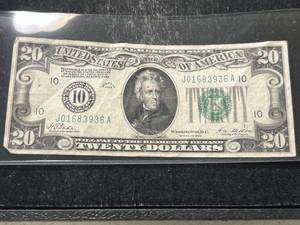 1928 US $20 �REDEEMABLE IN GOLD� NOTE