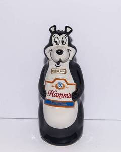 Vintage Hamms Beer Bear Decanter  1970s Figural Bottle