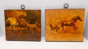 Horse Artwork - Set of Two