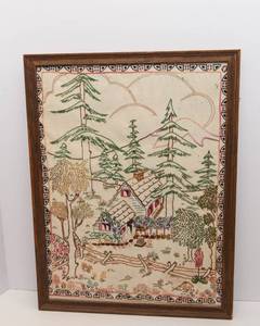 Hand-Embroidered Wall Art - 16 x 21