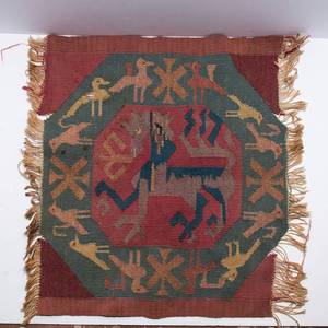 Vintage Swedish Rlakan Tapestry  Bckahsten (Brook Horse) Mythological Design
