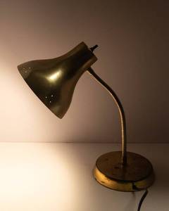 Vintage Metal Gooseneck Desk Lamp