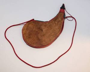 Vintage Leather-Wrapped Flask