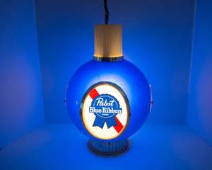 Vintage Pabst Blue Ribbon Hanging Swag Light