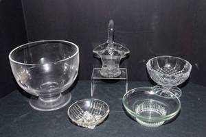 5 Pieces of Intricate Glass