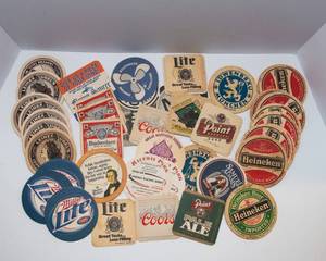 Variety of Vintage Cardboard Coaster