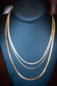 Set of 3 Gold-Tone Necklaces