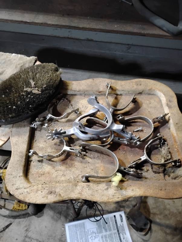 Assortment of Vintage Boot Spurs