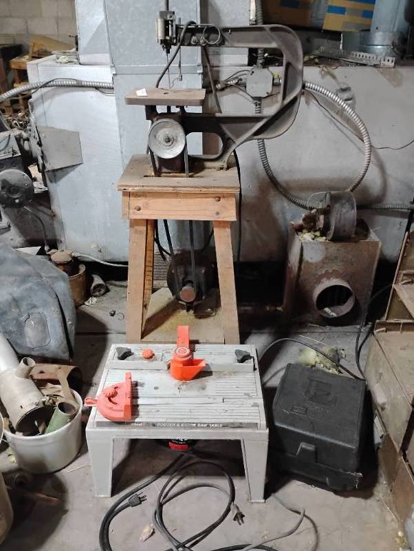 Scroll saw and router