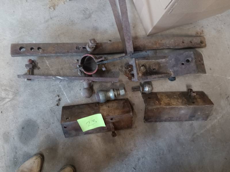 Assortment of Hitches and attachments