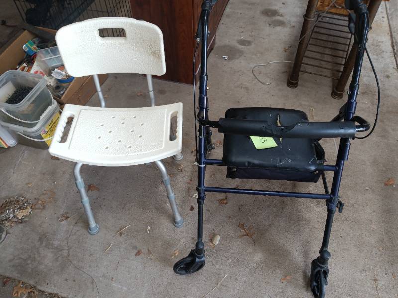 Walker and shower chair