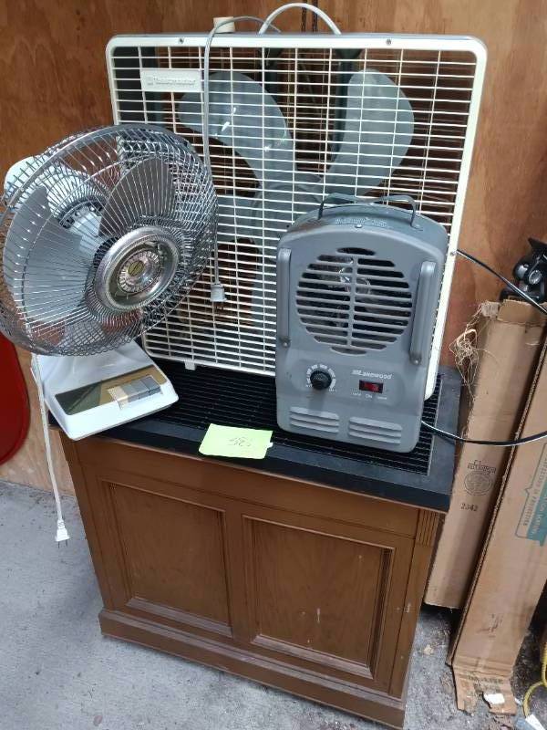 Humidifier, Heater fan and 2 fans