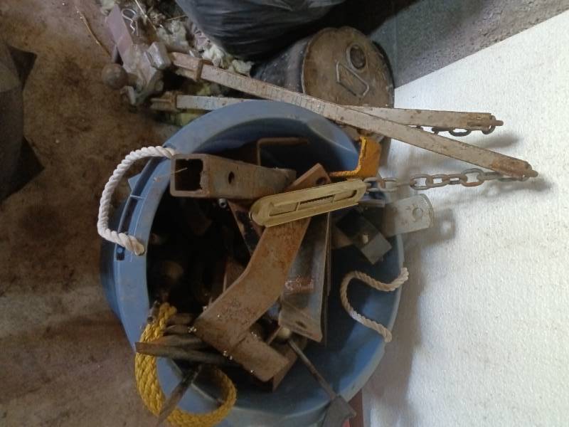 Assortment of hitches, and towing items