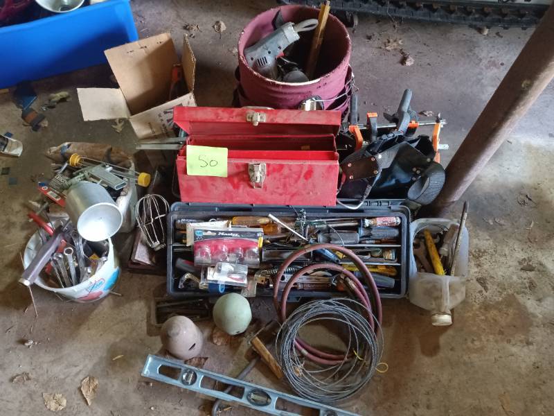 assortment of hand tools