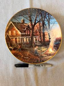 Terry Redlin Autumn Evening Heartland Collection Plate 1994