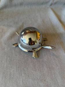 Irvinware Chrome Turtle Toothpick Holder MCM Vintage Made in USA
