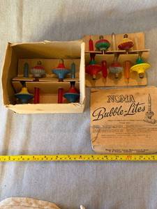 NOMA Bubble-Lites Vintage Christmas Light Bulbs w Box 10 Pc Asst