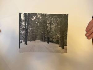 Limited Edition Winter Scene Photographic Prints Pair 82170 83170