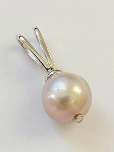 Sterling Silver Pink Pearl Pendant