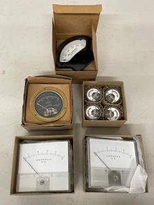 Vintage Analog Panel Meter Assortment ACDC Ammeter Voltmeter 8pc