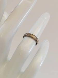 Sterling Silver Engraved Band Ring
