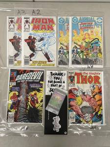 MarvelDC Comic Lot Thor #338 Iron Man #219  Secret Lair SpongeBob